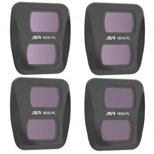 JSR Filter 4-pack - ND8/PL + ND16/PL + ND32/PL + ND64/PL till DJI Air 3 - Kit