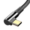 Mcdodo USB-C kabel PD 2.0 / QC4.0, 100W, 20v/5A, Vinkel 90 grader, 2m - Svart