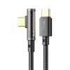 Mcdodo USB-C kabel Prism CA-3401, PD 2.0 / QC4.0, 100W, 20v/5A, Vinkel 90°, 1.8m - Svart