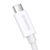 Baseus Superior Series 2 USB-C - USB-C Kabel, USB4, 40Gbps, 240W, 48V/5A, 1m - Vit