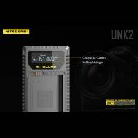 Nitecore Batteriladdare UNK2 för Nikon EN-EL15 batterier - Dubbel