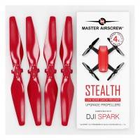 Master Airscrew - DJI Spark Stealth Upgrade Propellers - Propeller till DJI Spark - Röd - Kit 4-Pack