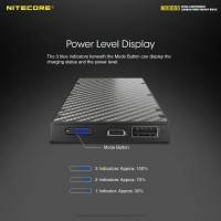 Nitecore NB10000 Power bank - Portabelt batteri - 10000mAh, 2xUSB Typ A/C, QC 3.0 / PD 18W, 5V, 3A - Kolfiber