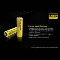 Nitecore NL2150HPR Li-ion 21700 Batteri - 5000mAh, 3,6V, Max 15A, USB-C Laddning