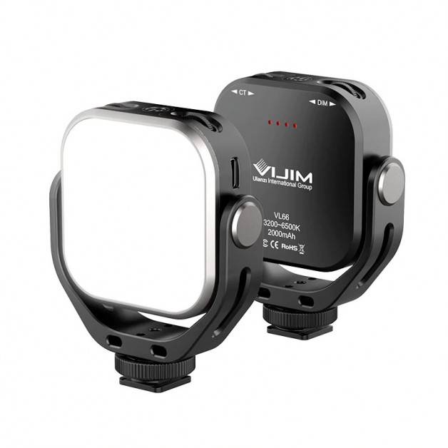 Ulanzi VIJIM VL66 Belysning LED för foto / video - 2000mAh internt batteri - 800lm