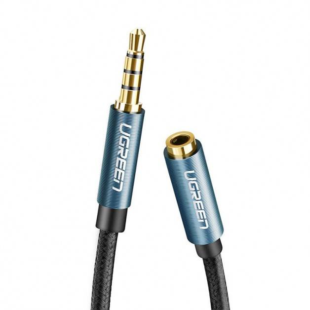 Ugreen AV118 Kabel Förlängning Ljud 3.5mm Ha-Ho - 2m - Blå