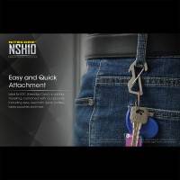 Nitecore NSH10 Multiuse Titanium Snap Hook - Karbinhake / Nyckelring i Titan
