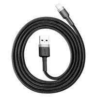 Baseus Cafule USB-A - Lightning Kabel, 2.4A, 0.5m - Svart