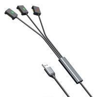 Telesin Snabbladdare Kabel 3 i 1 för batteri till DJI Mini 2/Mini SE - QC2.0