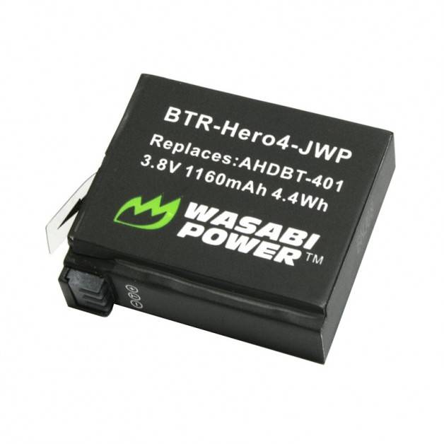 Wasabi Power Batteri till GoPro Hero4 - ersätter AHDBT-401 - 1160mAh