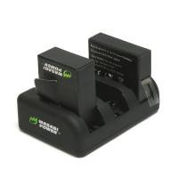 Wasabi Power Batteriladdare för GoPro Hero4/3 batterier - Trippel AHDBT-401, 301, 201
