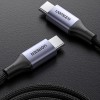 Ugreen USB-C - USB-C kabel, PD3.1, 48V/5A, 240W, 2m - Svart