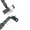 Mobilhållare Universal Dubbelledad Arm / Roterbar 360° med Klämma